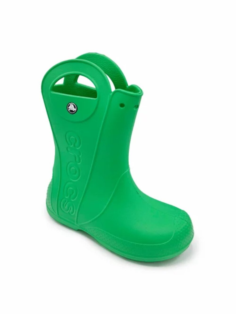 Crocs Boy's Green Handle It Rain Pull-On Rubber Outdoor Rain Boots Size 2